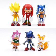 6 figurine Sonic Ariciul
