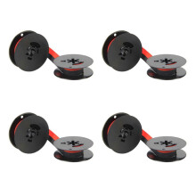 4Pcs Typewriter Ribbon Twin Spool Typewriter Ribbon Ink Twin Spool Ink Replacement Part for Most Typewriter (Black&Red)