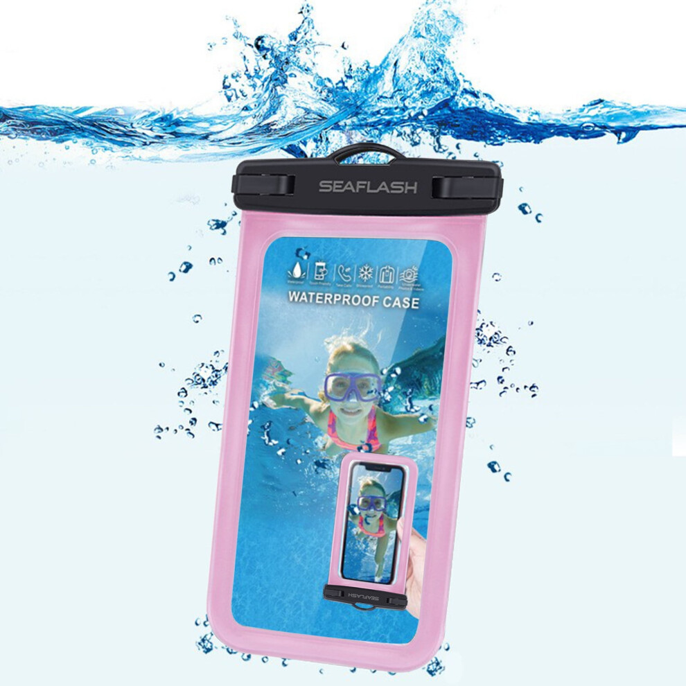 Universal Phone Pouch Ipx8 Phone Case For Beach Underwater Cellphone Dry Bag With Lanyard Fits All Phones Up To 6.5In 9482828445743