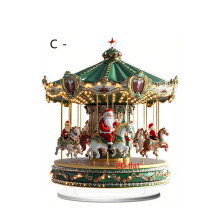 Weihnachtsbaum-Weihnachtsmann-Schneemann-Dekoration, 2D-flaches Weihnachtsgeschenk, Goldserie