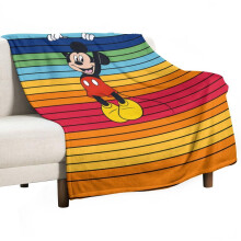 Mickey-Maus-Decke, ultraweicher Flanell, 127 x 152 cm, kuscheliges Fleece für Zuhause, Büro und Reisen – kompatibel mit Disney-Fans