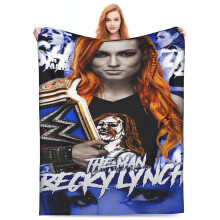 Becky Lynch plaid, ultrazacht en knus flanellen fleece, lichtgewicht pluche voor bank, bed, fauteuil, woonkamer.