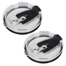VOSS 2PCS Bekerdeksels voor 30oz melkbekers, ijsbekers, drinkbekerdeksels, afsluitbare glazen deksels
