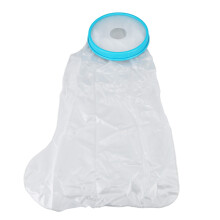 Cast Protector for Leg Waterproof, PVC Material Reusable Leg Cover with Excellent Sealing Performance Medical Grade Silicone Surface for Post Injury