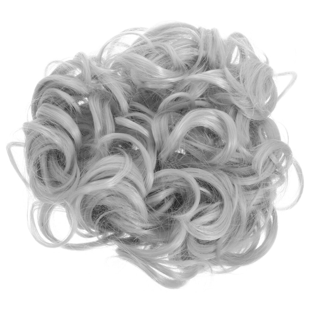 Synthetic Curly Bun Hairpiece with Comb Clip for Women Lightweight Fake Bun Extension