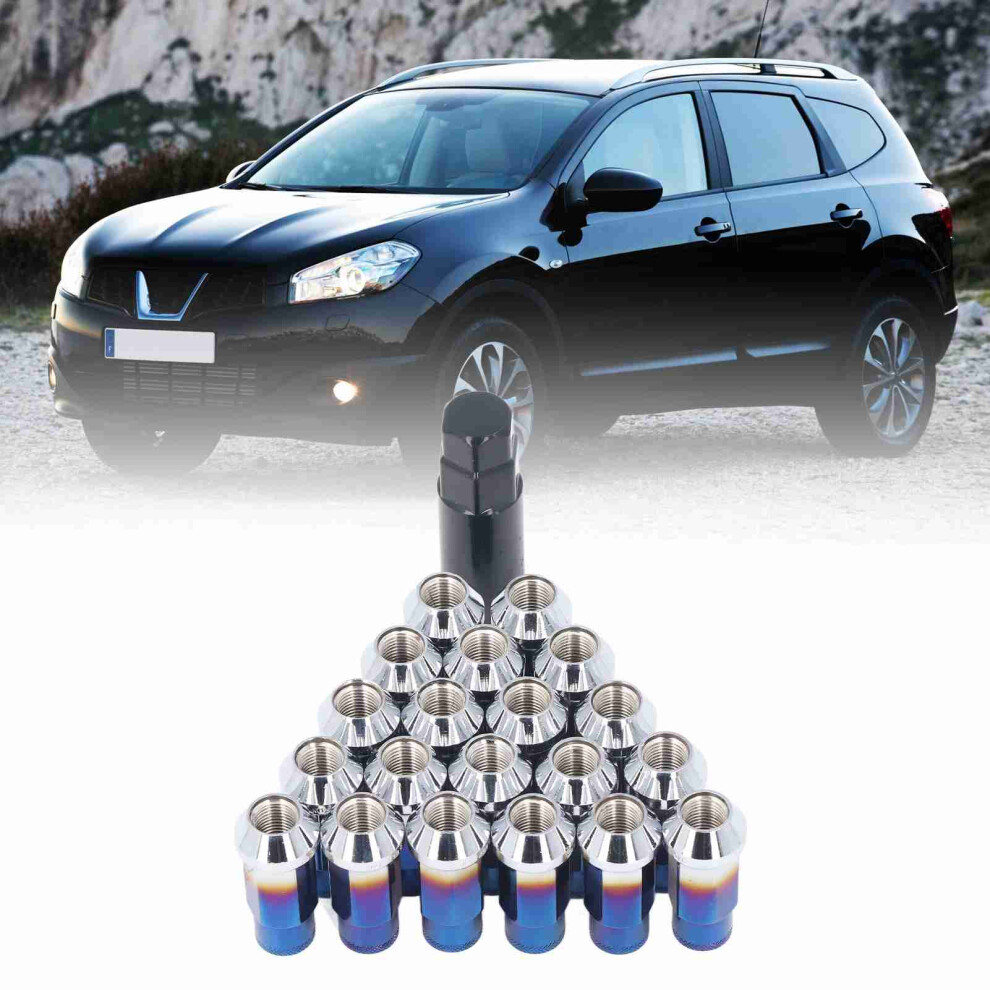 20Pcs M12x1.25 Metal Wheel Lug Nuts Universal Replacement For Cars 9441382039942