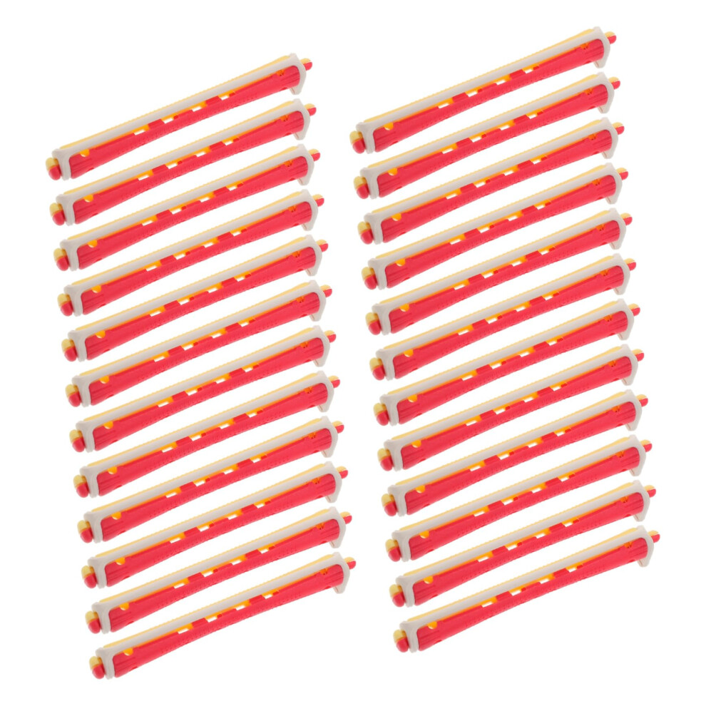 24Pcs Heatless Hair Curlers Plastic Rollers Set for Long Hair Natural Waves and DIY Salon Styling