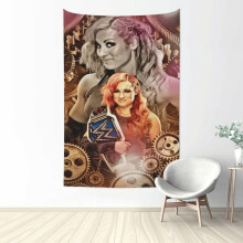 Becky Lynch gobelin, nagyméretű fali dekoráció nappaliba, hálószobába, kollégiumi szobába, poszterek, hátterek otthoni dekorációként