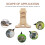Adjustable Waterer Holder Decorative Bottle Stand Pet Accessories Hamster Rabbit Rack Bamboo 5