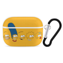 Custodia Simpson compatibile con AirPods Pro, custodia per AirPods3 da donna, compatibile con la custodia AirPods Pro di nuova generazione, supporta