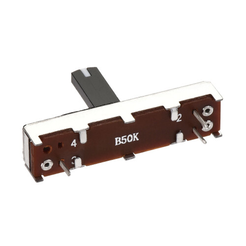 UXCELL 2 Stück B50K Ohm Einkanal-Fader-Variable Widerstände Mixer 35mm Gerades Schiebepotentiometer 1