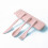 Jygee Wheat Straw Tableware Set Portable Reusable Solid Color Flatware Kit Indoor Outdoor Home Camping Dinnerware with Storage Case Pink 3