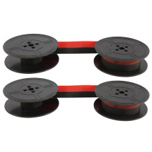 2Pack Typewriter Ribbon Twin Spool Red and Black Replacement Pack for Most