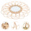 Rattan Sunflower Mirror Boho Wall Decor Khaki Circular Makeup Mirrors 6