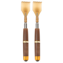 Imitation Cow Horn Tickle Practical Rear Scraper 2 Pcs Massage Portable Itching Aluminum Alloy Body Tools The