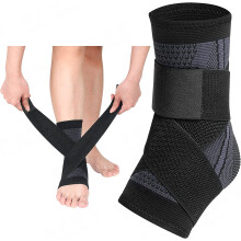 Cavigliera con cinturino, manicotto compressivo per uomo e donna, supporto per distorsione alla caviglia, fascite plantare, sollievo dal tendine