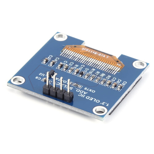 Modulo OLED jixopn da 1,3 pollici, modulo display SPI SSH1106 a 7 pin, display bianco/blu 128x64 per Arduino/Raspberry Pi/BBC 2