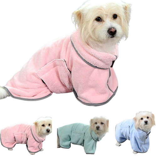Μπουρνούζι για σκύλους Pet Enjoy Soft, Υπεραπορροφητική πετσέτα μπουρνούζι για σκύλους 1