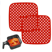 Tapis de cuisson réutilisables Aousthop pour friteuse à air chaud - 19 cm / 21,5 cm - Antiadhésifs en silicone, compatibles avec Cosori, Instant