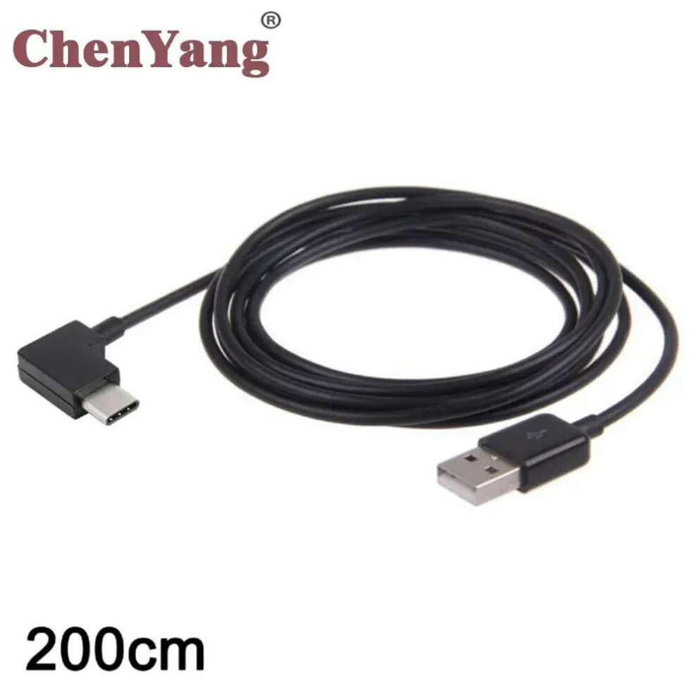 For Usb 2.0 Male To 90 Degree Right Angled Usb 3.1 Type C Male Usb-C Cable For Tablet Mobile Phone 2M 9499224630512