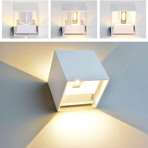Μοντέρνο Φωτιστικό Τοίχου LED 12W/Εξωτερική Απλίκα Τοίχου, Αδιάβροχο Ρυθμιζόμενης 1