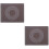 2 pcs Dough Mat High Temperature Resistance Non-slip Kitchen Gadget Baking Tool for Home (Coffee) 1