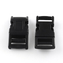 12 pcs. Black snap locks for paracord etc.