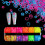 Shinycome Φθορίζουσες Πούλιες με Εποξειδική Ρητίνη, Γκλίτερ, Γεμιστικές Κοίλες, 2