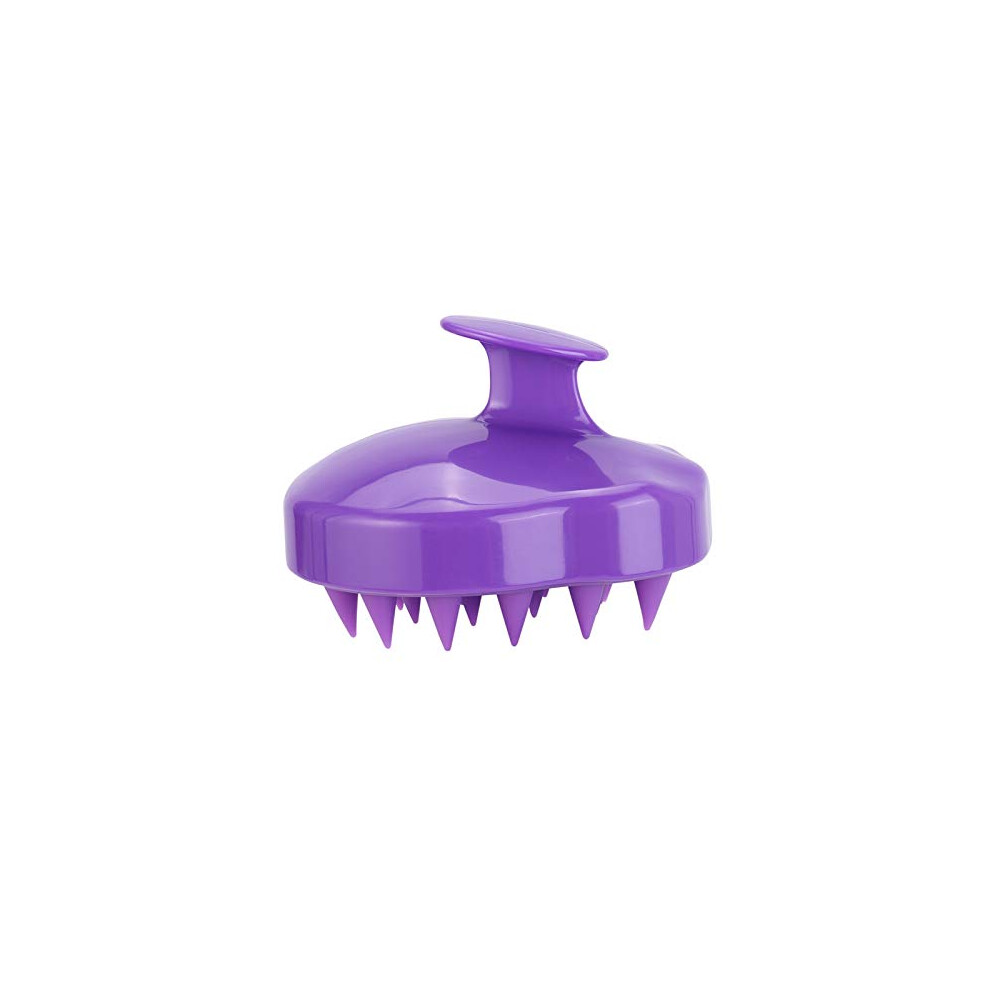 Purple Scalp Massager Brush For Hair Growth, Silicone Shampoo Brush For Dandruff Removal Â
