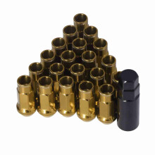 20 pezzi di dadi per cerchione in metallo M12x1.25, dadi universali per cerchioni auto, colore oro per Mitsubishi