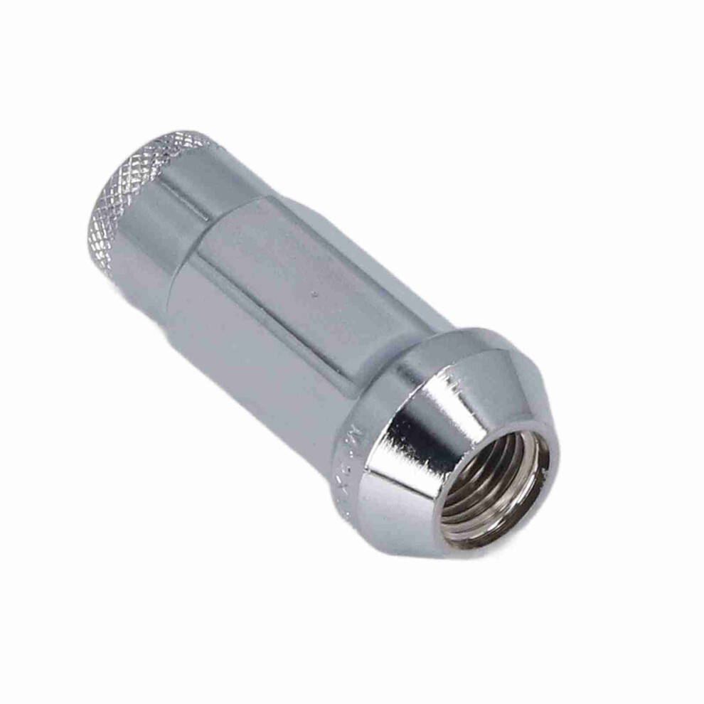 20Pcs M12x1.25 Metal Wheel Lug Nuts Replacement For Car Silver 4921382040100
