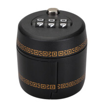 Wine Bottle Lock with Password Combination Cap for Whiskey and Liquor Bottles, Black