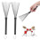 2PCS Retractable Jazz Drum Brushes Stainless Steel Wire Percussion Brushes with Rubber Handle 1