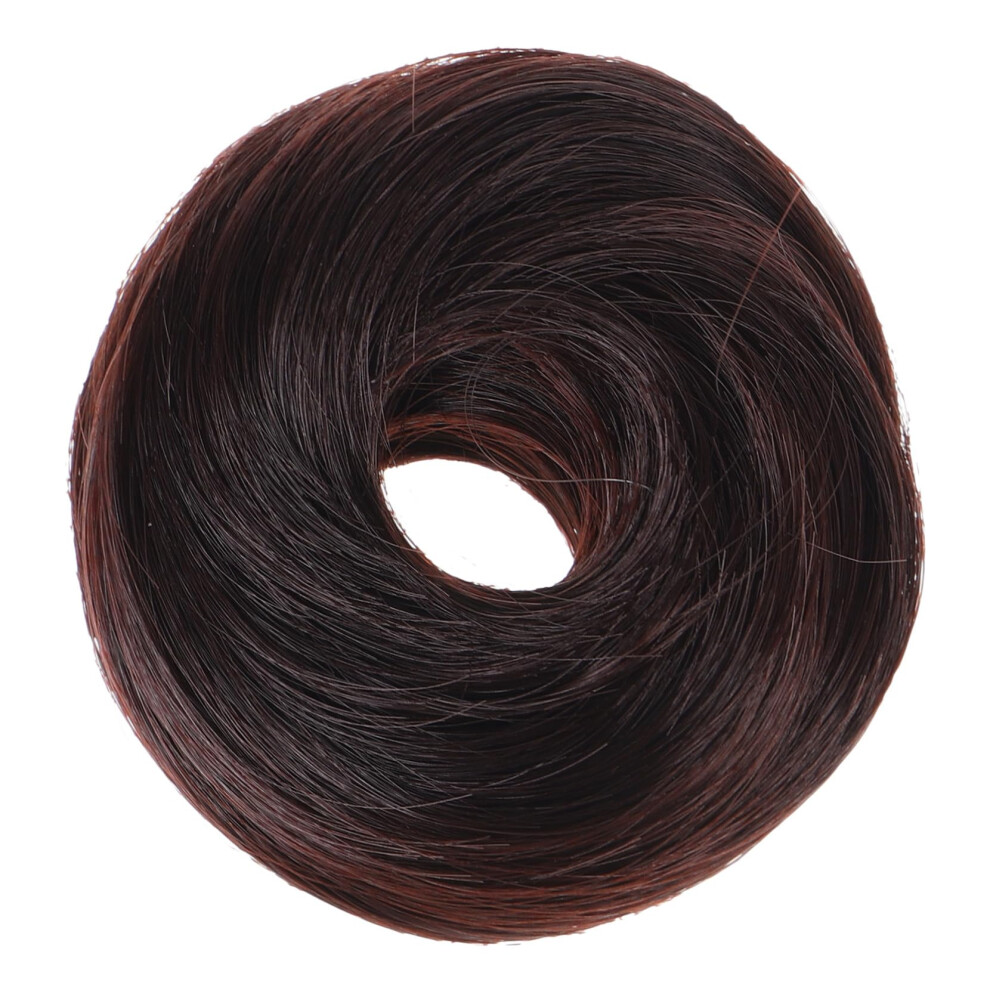 Unisex Realistic Hair Bun Extension For Women Fluffy Updo Hairpiece With Ponytail Holder Natural Look