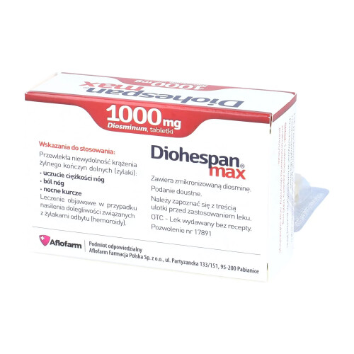 AFLOFARM Diohespan Max 1000 mg 30x Diosmina Diosminex 2