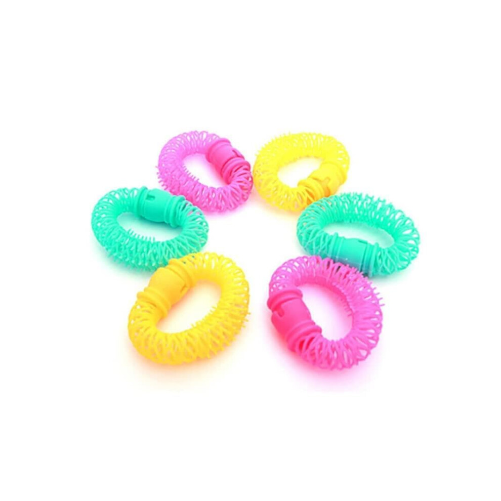 8PCS No Heat Spiral Hair Curlers Soft Flexible Donut Rollers Heat DIY Wave Styling Tool