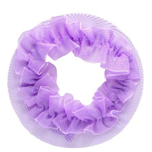 5pcs Purple Ballet Hair Net for Dancers with Elastic Breathable Fabric and Secure Hold Design