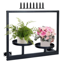 Wall Plant Shelf Indoor Hanging Flower Pot Rack for Balcony Patio Yard Apartment