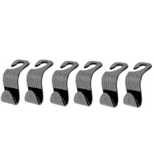 Rhinestone Car Seat Hooks,auto Seat Hook Backseat Hangers Organizer Durable Auto Car Hooks for Handbag Purse Clothes6pcs Black+white