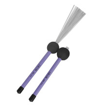 Retractable Wire Drum Brushes Set Stainless Steel for Snare and Cajon Jazz Acoustic Percussion
