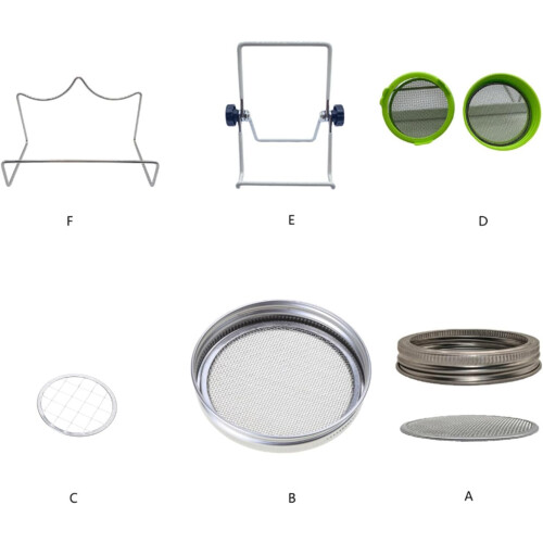 Jar Flower Arrangement Grid Lid Insert Metal Ring Bracket for Canning Vases 1