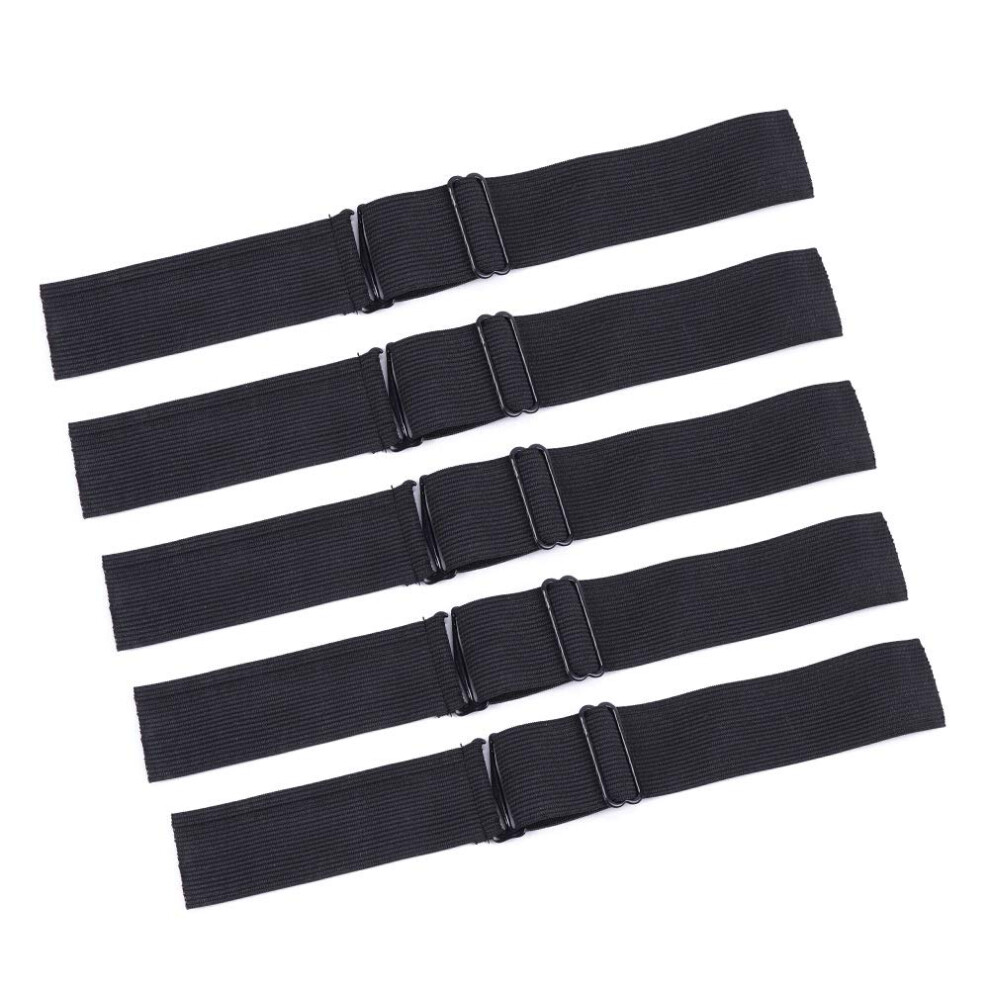 Unisex Adjustable Elastic Wig Grip Band With Metal Buckle, Non Slip Secure Hold For Lace Wigs, 5 Pack