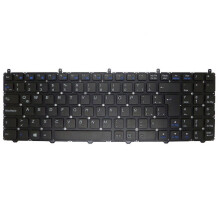 Teclado para laptop CLEVO W655RC1W655RN W655RZ W655RZ1W655SB W655SC W655SF W655SH W655SJ W655SR W655SZ América Latina LA Preto Sem Moldura Novo