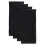 Torchons noirs unis à motif gaufré (lot de 4) 3