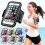 Braçadeira para celular compatível com Samsung e iPhone, suporte de 5,5 polegadas para academia, corrida e esportes ao ar livre - Preta 2
