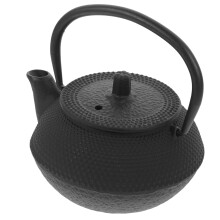 Tetera de hierro fundido para estufa, tetera de metal portátil, tetera pequeña para casa de té.