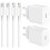 (2-PACK) 2M compatibele iPhone 20W USB C snellader EN USB-C naar Lightning kabel van 2 meter 1