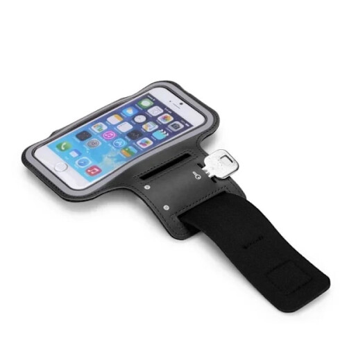 Braçadeira para celular compatível com Samsung e iPhone, suporte de 5,5 polegadas para academia, corrida e esportes ao ar livre - Preta 2