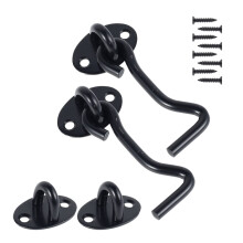 3 inch zware roestvrijstalen schuurdeursluiting, 2 stuks, compatibel met Ulifestar, voor poorten, ramen, schuifdeuren, kasten en hekken.