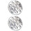 2pcs Practical Restaurant Escargot Plate Barbecue Escargot Stainless Steel Dish 4